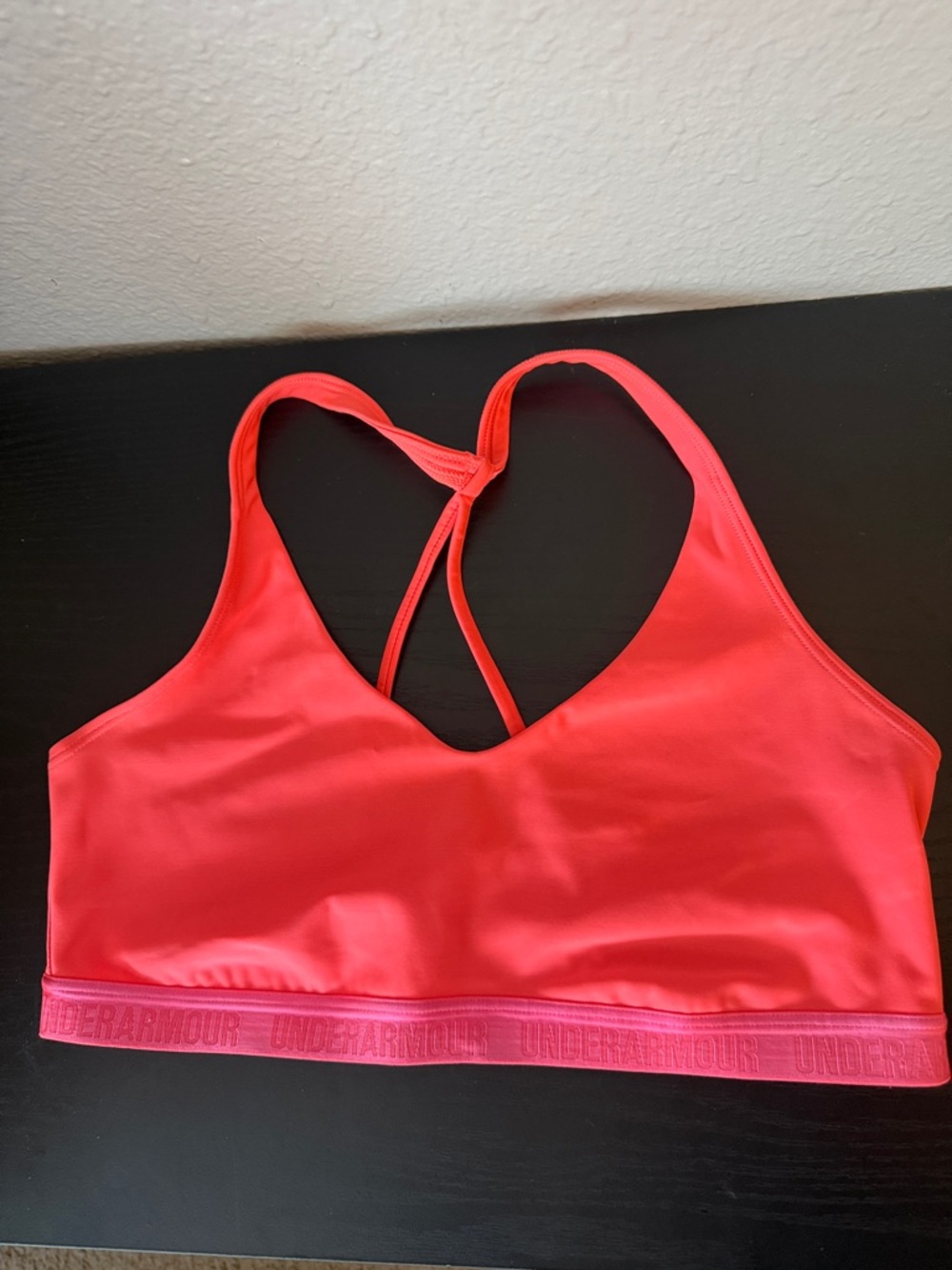 Under Armour Coral Pink Racerback Swim Sports Bra